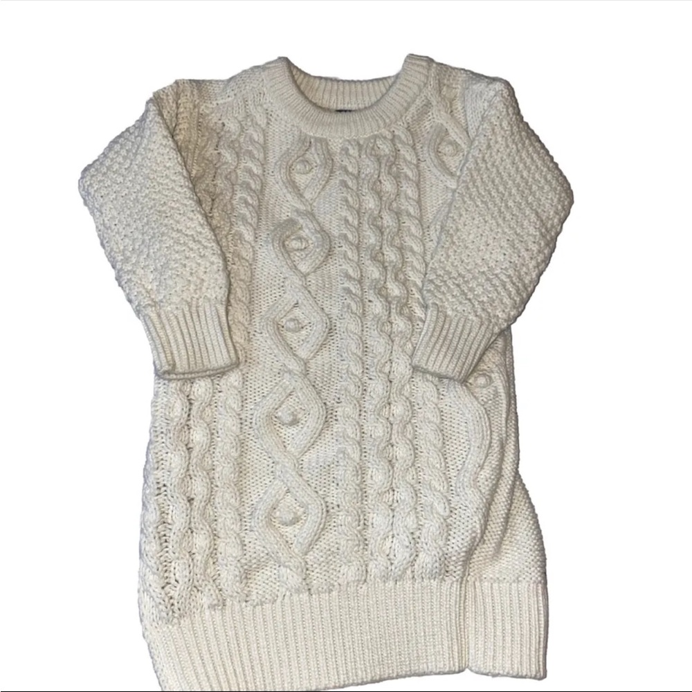 Gap Beige Cable Sweater Dress 3 3T